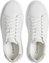 Calvin Klein Sportieve witte vetersneakers met contrastdetails White Dames - Thumbnail 17