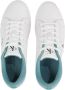 CALVIN KLEIN JEANS leren sneakers wit turquoise - Thumbnail 4