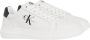 Calvin Klein Chunky Cupsole Mono Lederen Sneakers White Heren - Thumbnail 2