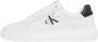 Calvin Klein Chunky Cupsole Mono Lederen Sneakers White Heren - Thumbnail 3