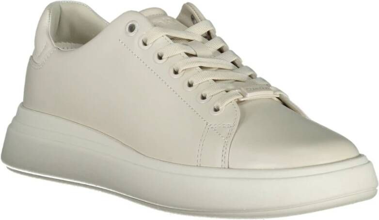 Calvin Klein Sportieve Beige Sneakers met Contrastdetails Beige Dames