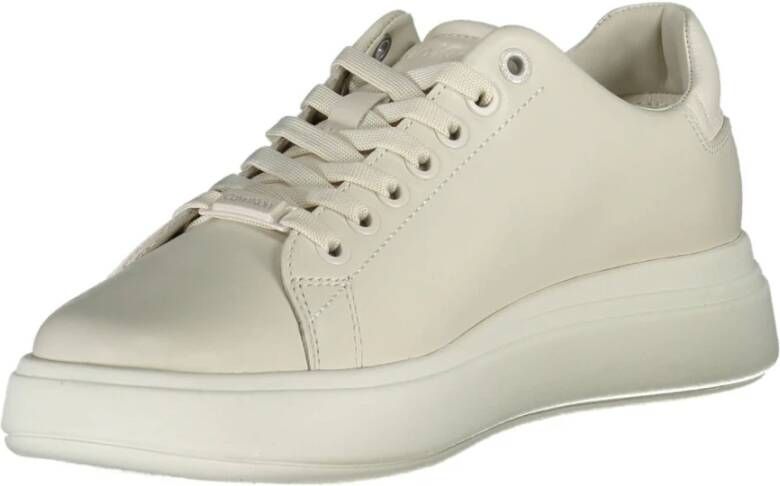 Calvin Klein Sportieve Beige Sneakers met Contrastdetails Beige Dames