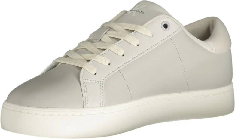 Calvin Klein Sportieve Grijze Veterschoenen met Contrastdetails Gray Heren