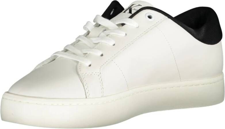 Calvin Klein Sportieve witte sneakers met contrastdetails White Heren