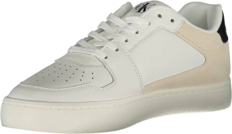 Calvin Klein Sportieve witte sneakers met contrastdetails White Heren