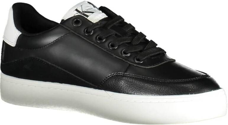 Calvin Klein Sportieve zwarte damessneakers met logoprint Black Dames