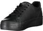 Calvin Klein Zwarte Polyester Sneaker met Contrasterende Details Zwart - Thumbnail 6