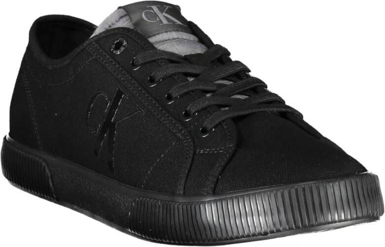 Calvin Klein Sportieve Zwarte Sneakers met Contrastdetails Black Heren