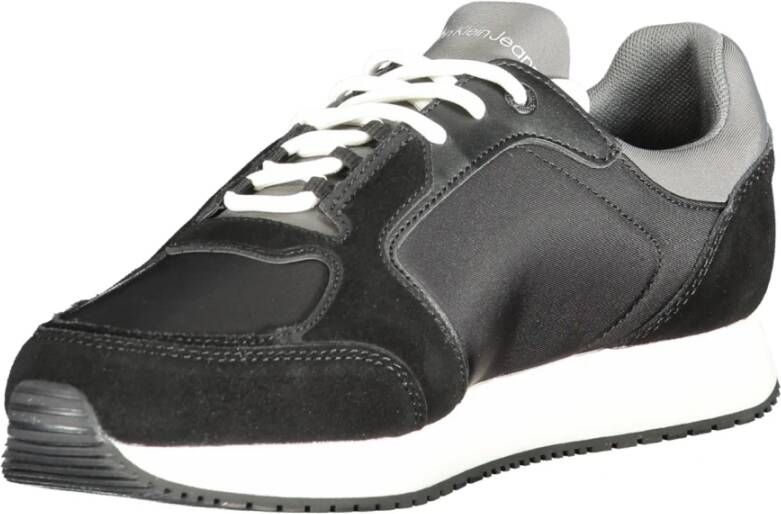 Calvin Klein Sportieve Zwarte Sneakers met Contrastdetails Black Heren