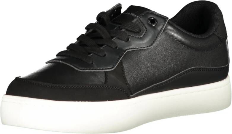 Calvin Klein Sportieve Zwarte Veterschoenen met Logoprint Black Heren