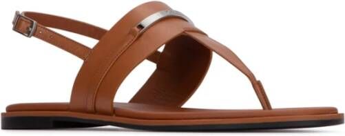 Calvin Klein Stijlvolle Sandalen voor de Zomer Brown Dames