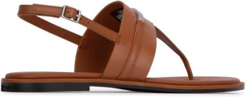 Calvin Klein Stijlvolle Sandalen voor de Zomer Brown Dames