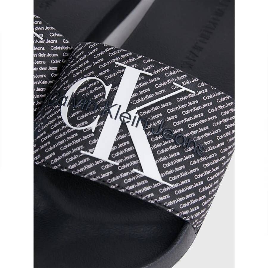 Calvin Klein Stijlvolle Slide Sandalen Black Heren