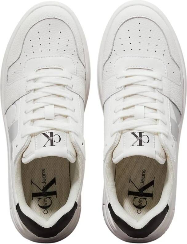 Calvin Klein Stijlvolle Veterschoenen Mix White Dames