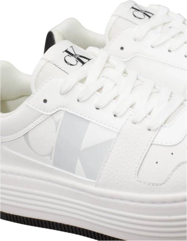 Calvin Klein Stijlvolle Veterschoenen Mix White Dames