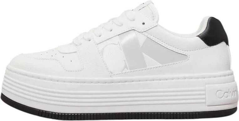 Calvin Klein Stijlvolle Veterschoenen Mix White Dames