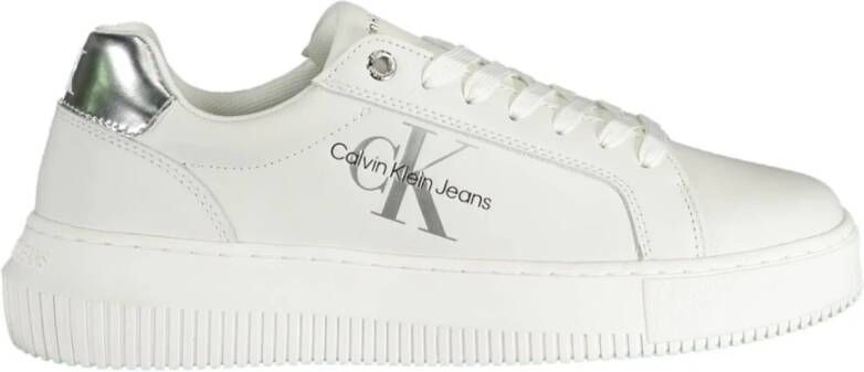 Calvin Klein Stijlvolle Witte Sneakers voor Vrouwen White Dames