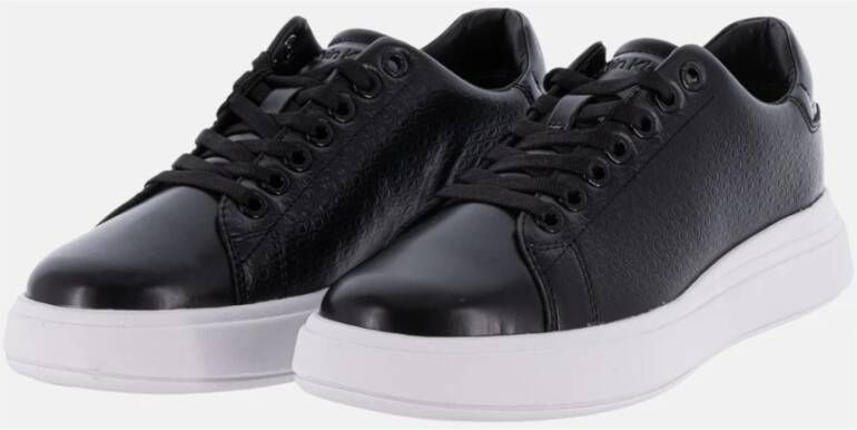 Calvin Klein Verhoogde Cupsole Veterschoenen Black Dames