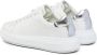 Calvin Klein Verhoogde Cupsole Veterschoenen van Leer White Dames - Thumbnail 5