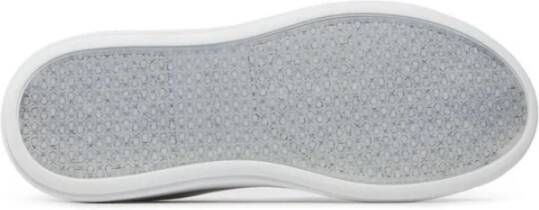 Calvin Klein Verhoogde Cupsole Veterschoenen van Leer White Dames