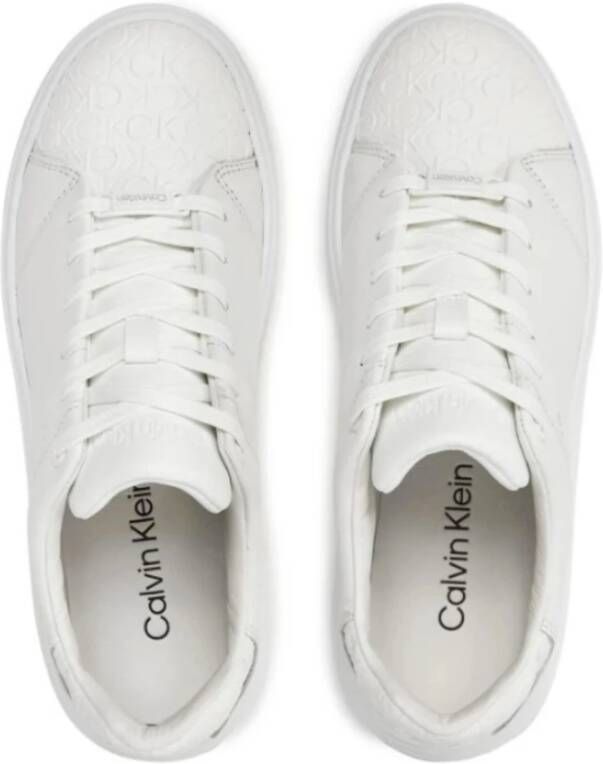 Calvin Klein Veterschoenen Mono Mix White Dames