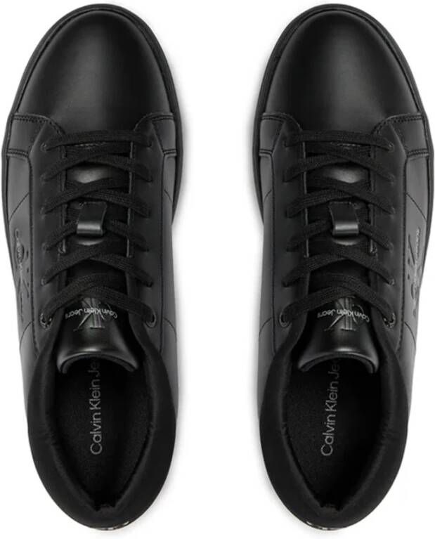 Calvin Klein witte leren sneakers Black Heren