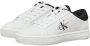 Calvin Klein Witte polyester sneakers met veters contrastdetails print logo White - Thumbnail 15