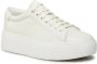 Calvin Klein Witte Leren Sneakers White Heren - Thumbnail 2