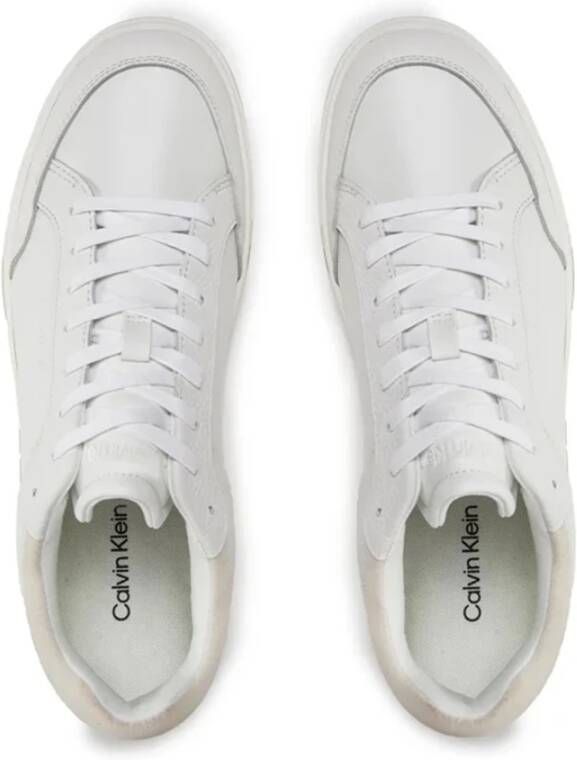 Calvin Klein witte leren sneakers White Heren