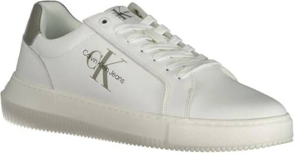 Calvin Klein Witte Polyester Sneaker White Heren