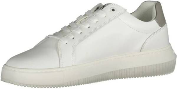 Calvin Klein Witte Polyester Sneaker White Heren