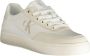 Calvin Klein Witte polyester sneakers met veters contrastdetails print logo White - Thumbnail 2