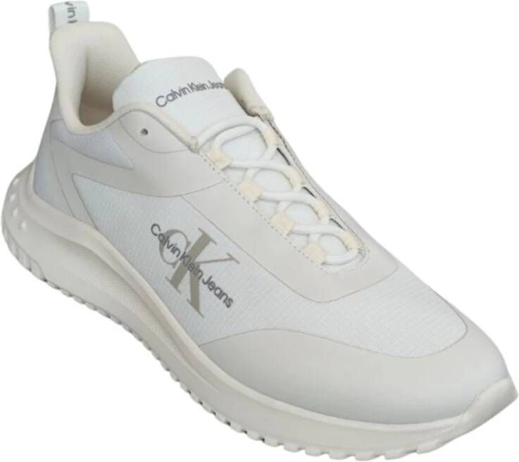 Calvin Klein Witte Sneakers Eco-Vriendelijk Moderne Stijl White Heren