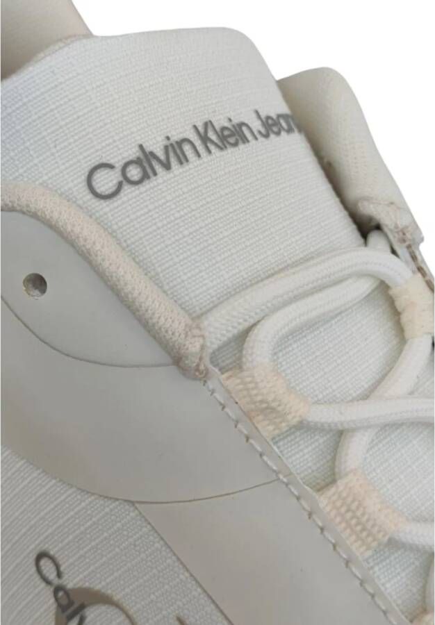 Calvin Klein Witte Sneakers Eco-Vriendelijk Moderne Stijl White Heren