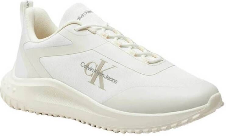 Calvin Klein Witte Sneakers Minimalistische Stijl White Heren