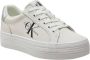 Calvin Klein Plateausneakers VULC FLATFORM LACEUP LTH vrijetijdsschoen halve schoen veterschoen met gepolsterde schacht - Thumbnail 14