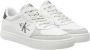 Calvin Klein Jeans Witte Heren Logo Sneakers Multicolor Heren - Thumbnail 14