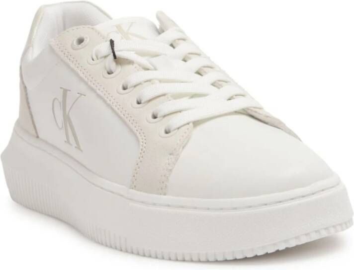 Calvin Klein Witte Sneakers voor een stijlvolle look White Dames