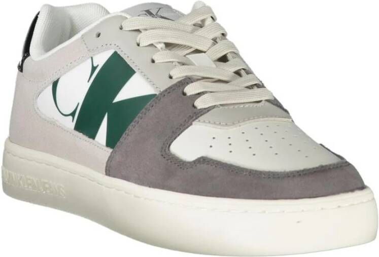 Calvin Klein Witte Vetersneaker voor Mannen White Heren