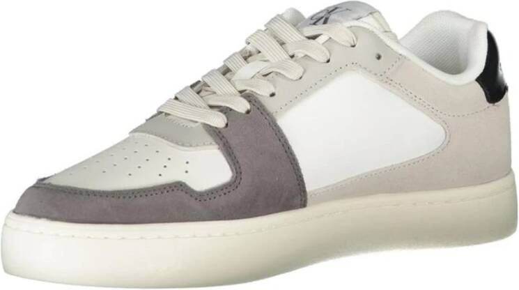 Calvin Klein Witte Vetersneaker voor Mannen White Heren