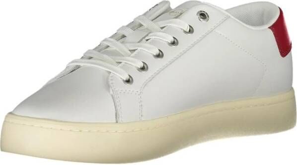 Calvin Klein witte vetersneakers White Heren