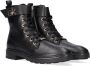 Calvin Klein Cleat Biker Boot Veterboots Laarzen Met Veters Dames Zwart - Thumbnail 9