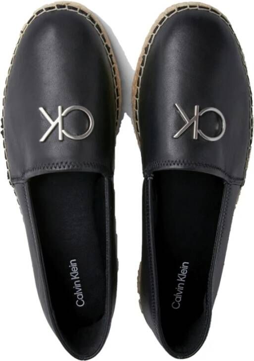 Calvin Klein Zwarte Espadrille Re-Lock Damesschoenen Black Dames