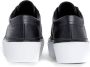 Calvin Klein Zwarte Lace-Up Flatform Sneakers Black Dames - Thumbnail 3