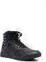 Calvin Klein Zwarte Leren Hoge Sneakers Black Heren - Thumbnail 10