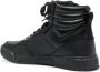 Calvin Klein Zwarte Leren Hoge Sneakers Black Heren - Thumbnail 11