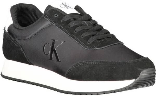 Calvin Klein Zwarte Polyester Sneaker Black Heren