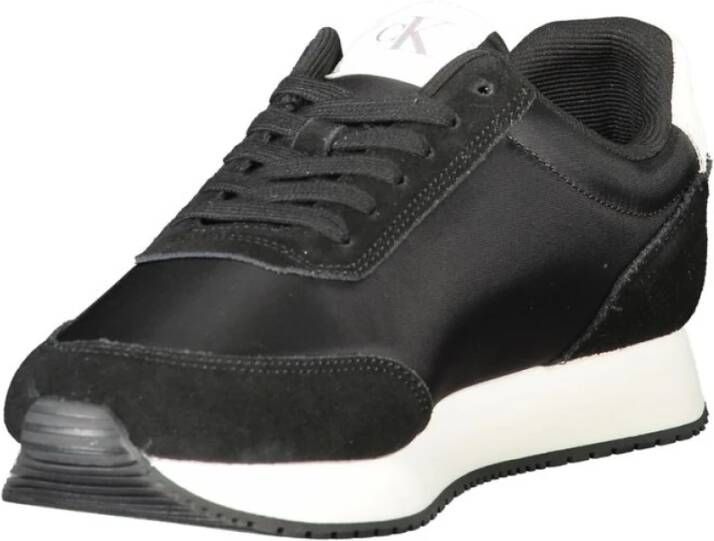 Calvin Klein Zwarte Polyester Sneaker Black Heren