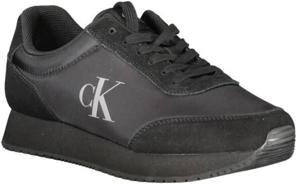 Calvin Klein Zwarte Polyester Sneaker Black Heren