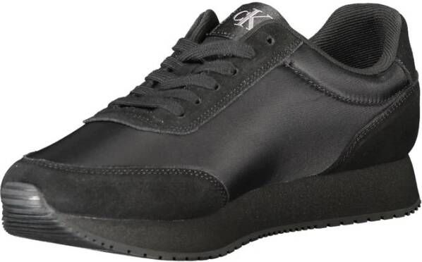 Calvin Klein Zwarte Polyester Sneaker Black Heren